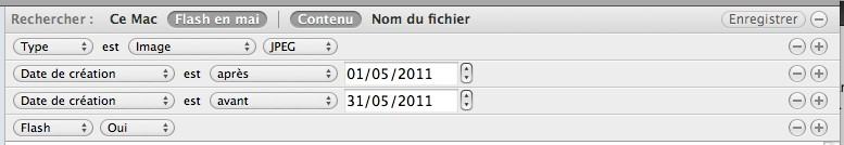 Configuration smartfolder Aperture