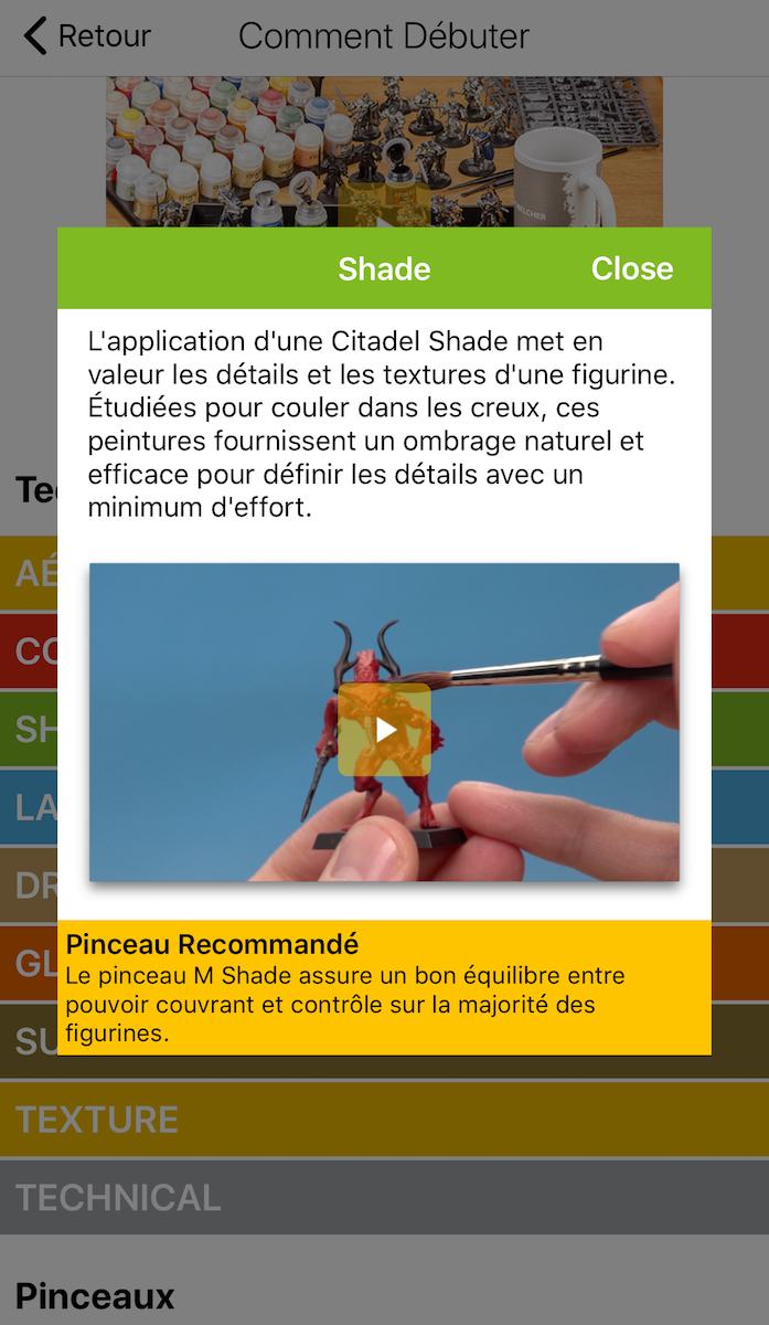 L'accompagnement du débutant avec l'app.