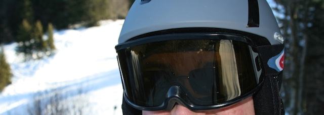 Illustration du casque au ski