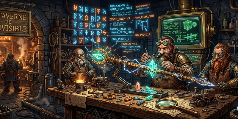 Hero, lab travail sur baton et composants à la .Taverne