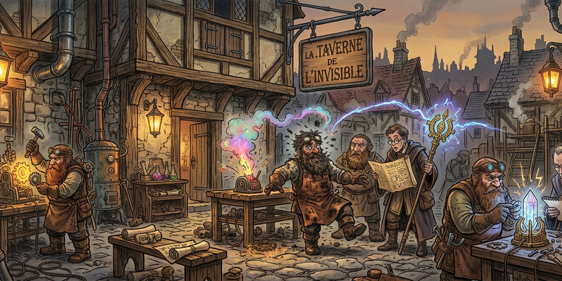 Hero image les tests à la .Taverne de l'Invisible