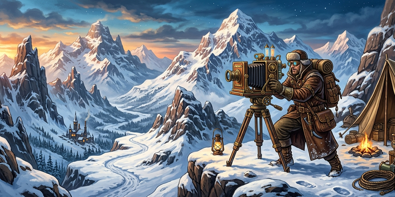 Hero photographe en montagne