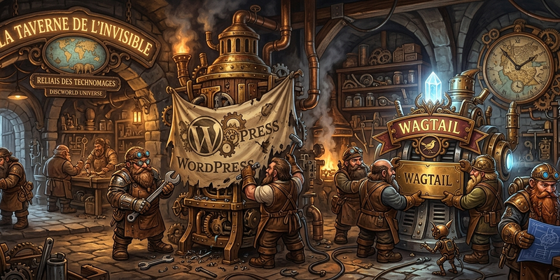 Hero arrêt Wordpress pour Wagtail
