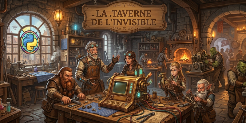 Hero academie techno-magique Python de la .Taverne de l'Invisible