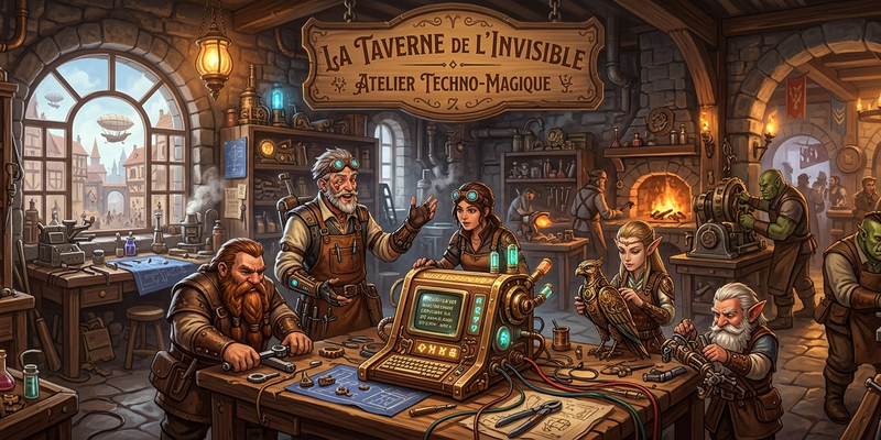 Hero academie techno-magique de la .Taverne de l'Invisible