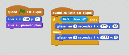 Scratch déplacement basique au click