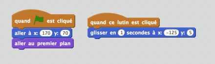 Scratch messages setup