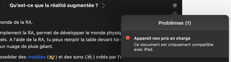 Les appareils compatibles Swift Playground Mac
