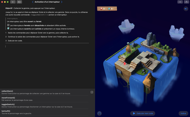 Swift Playground sur Mac