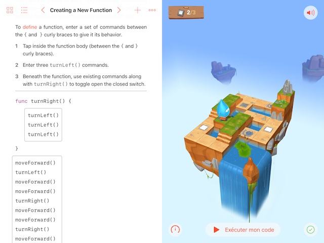Swift Playground, premier défi