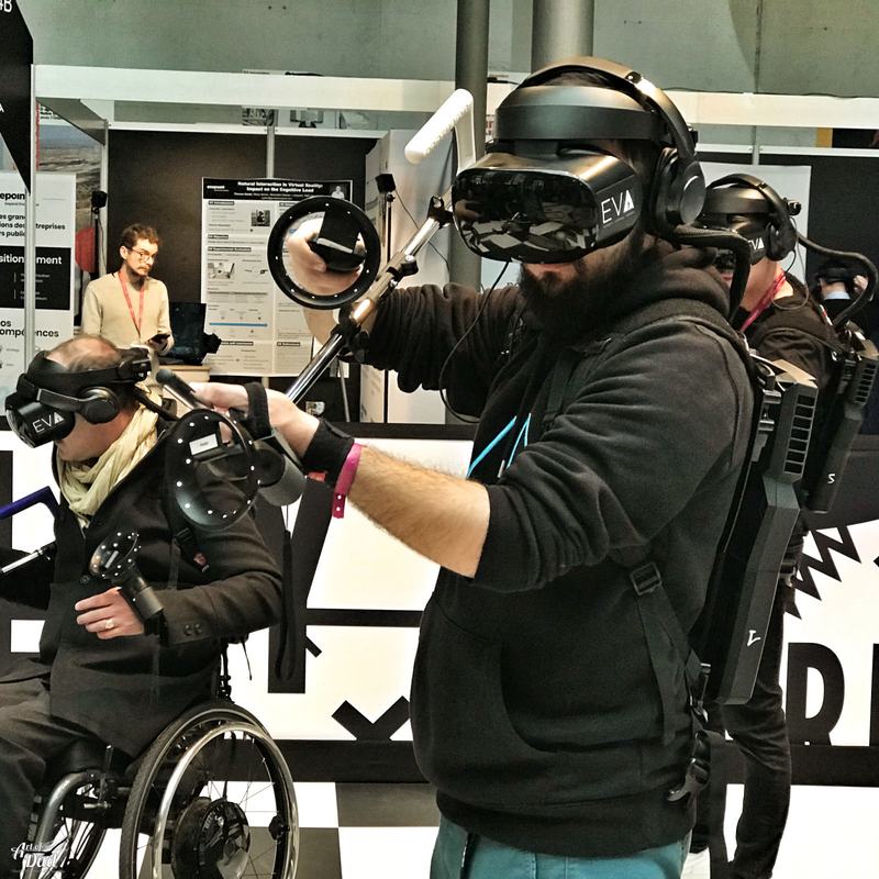 Les joueurs EVA à Virtuality